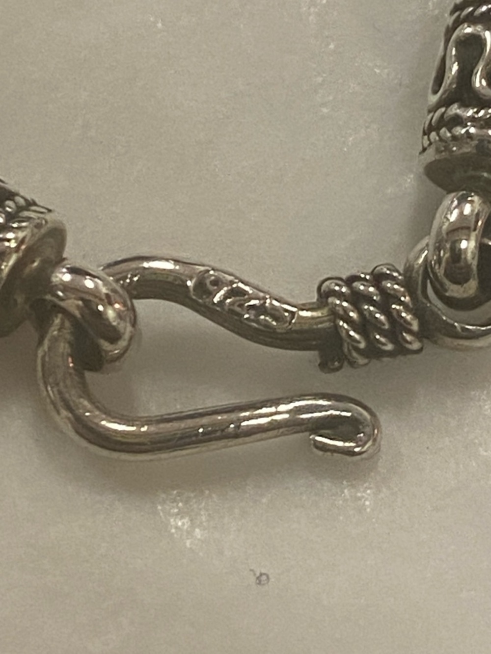 Sterling 925 Silver Vintage Byzantine Chain Necklace 18โ Excellent Condition - Picture 2 of 8